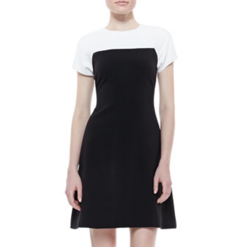Kate Spade Tala Dress Black and White Crepe
